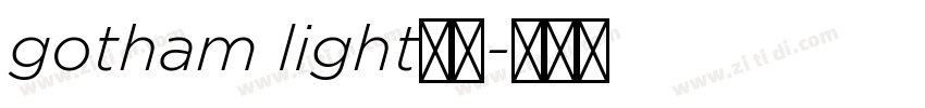 gotham light字体字体转换